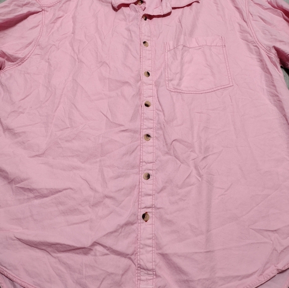Free People We The Free Freddie Shirt Button Down Oversized Pink Size XS - Picture 7 of 12